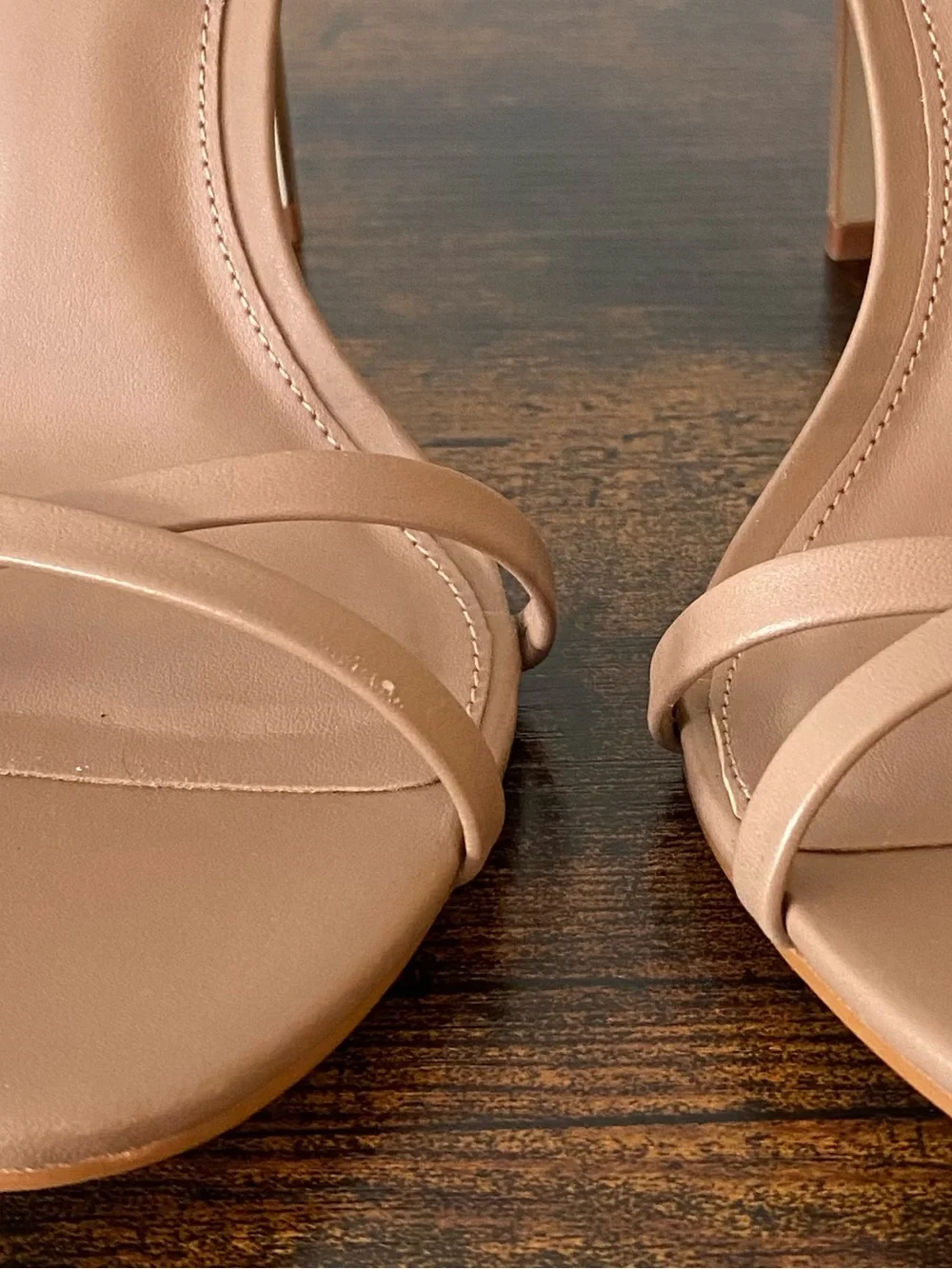 Steve Madden Jypsey Tan Strappy High Heel Sandals